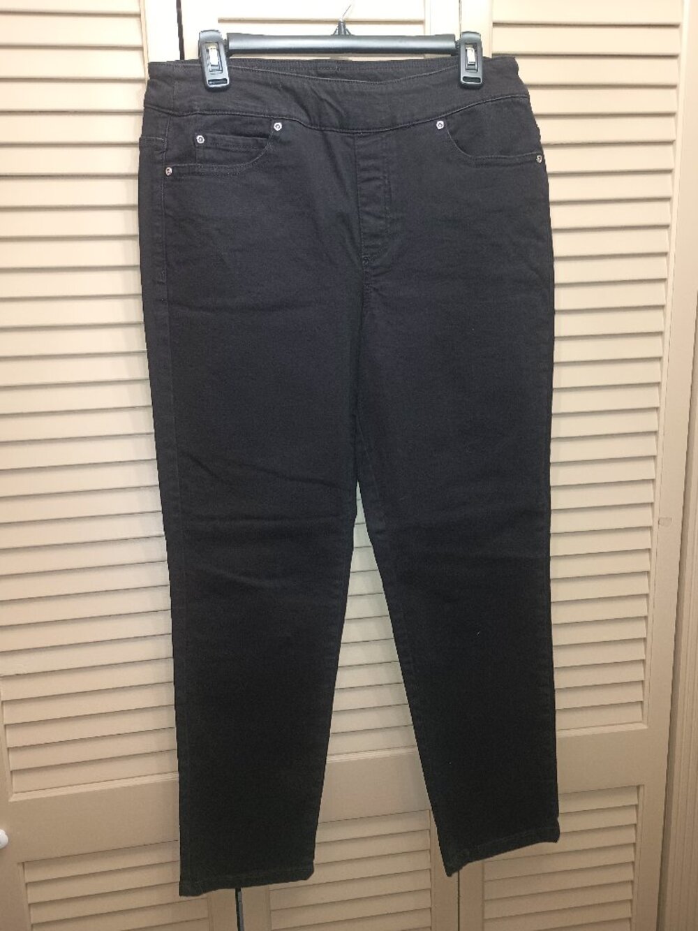 Allison Daley Stretch Denim Elastic Waist Pull-on Pants Sz 10